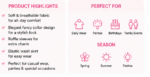 Girl's Pink Lace andRuffle  Two-Piece Skirt Set with  side hanging pouch bag - Image 3