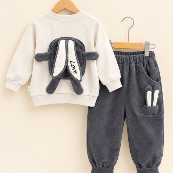 Rabbit Print Kids Co-ord Set