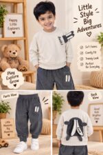 Rabbit Print Kids Co-ord Set - Image 2